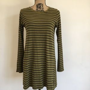 CP Shades Olive and Black Striped Tunic